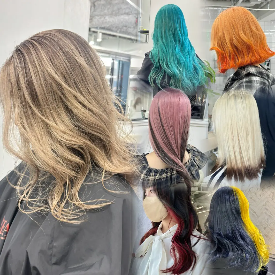 ミディアム カラー カット ヘアカラー トリートメント ヘアセット 🎗副店長/井上 竜 ブリーチ指名No.1のヘアスタイル