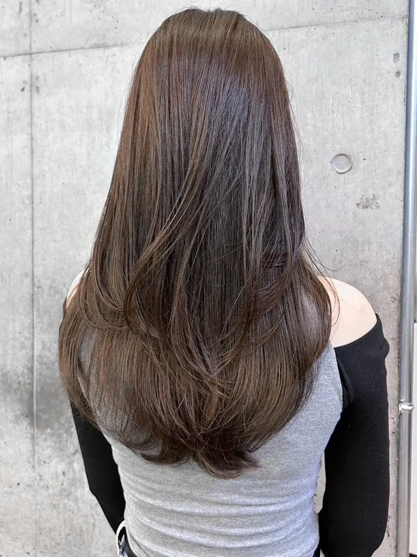 ロング カラー ヘアアレンジ 縮毛矯正 縮毛矯正・カラー特化 指名No.1shunのヘアスタイル