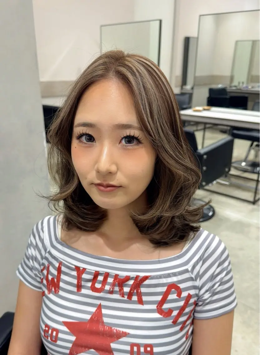 カラー カット ヘアカラー トリートメント 透明感カラー✨艶髪 制作🌱山根あゆみのヘアスタイル