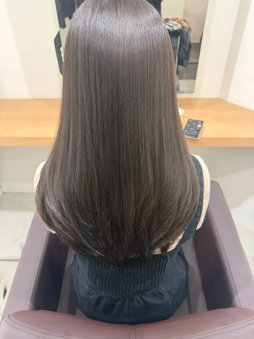 【煌めく美髪改善👀】カット+髪質改善エドルカラー+Aujuaトリートメントの写真