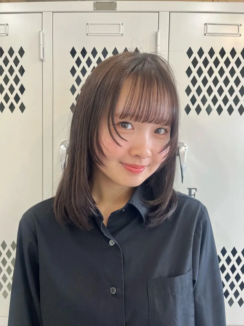 ミディアム カラー カット ヘアカラー トリートメント 🌼sunc HINAMI🌼のヘアスタイル