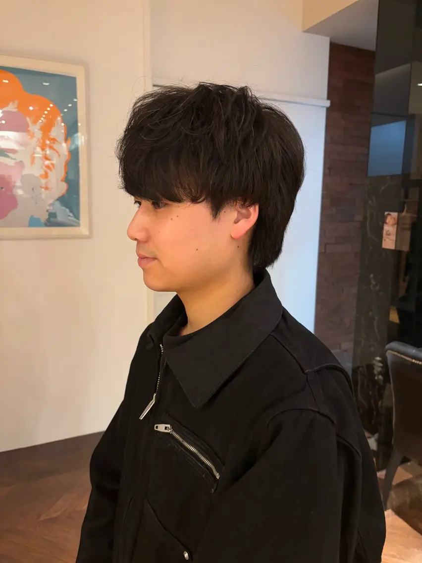 メンズ マッシュウルフ マッシュ メンズウルフカット ウルフカット カット SARA山口caz カット/パーマのヘアスタイル