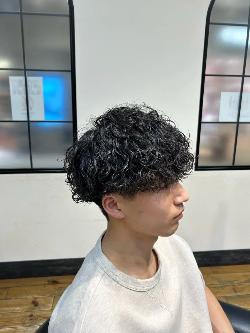 メンズ メンズパーマ 🐲ツイスパ🐲 フェード/龍のヘアスタイル
