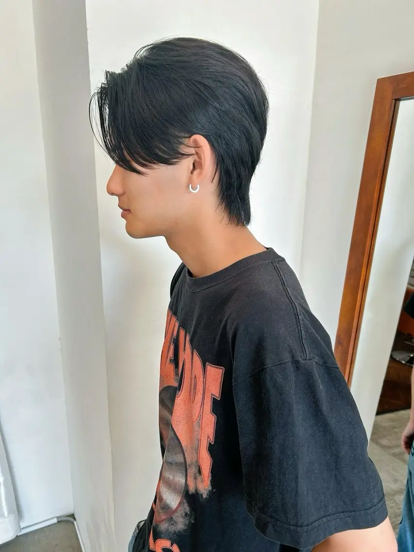 メンズ カット 縮毛矯正 浅野 敬亮のヘアスタイル
