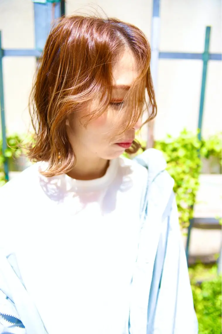 ミディアム ウルフカット 髪質改善酸性縮毛矯正 酸性ストレート◎鈴木のヘアスタイル