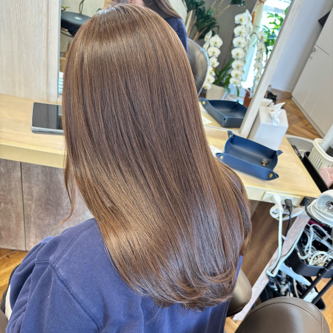ワンカラー+シャンプーブローの写真