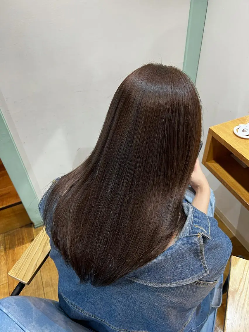 ☀️透明感カラー☀️+💇髪質補修トリートメント💇の写真