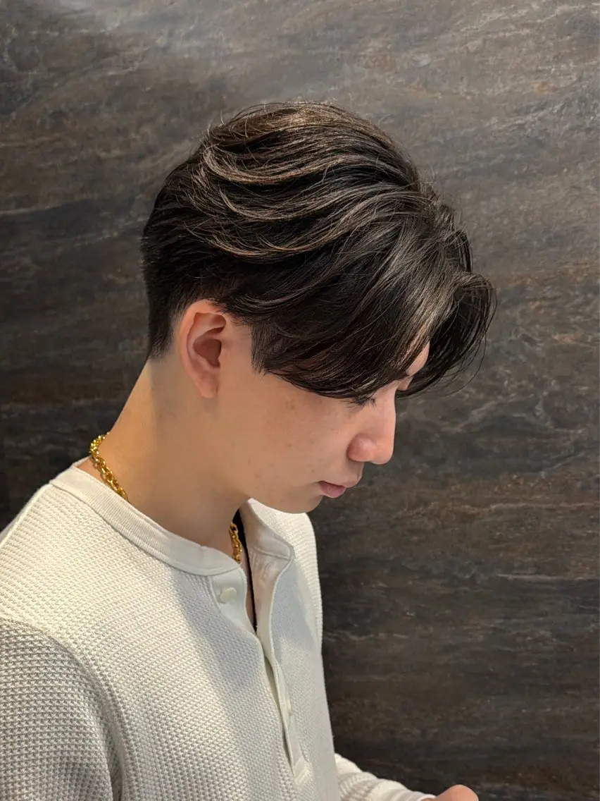 カラー パーマ メンズ フェザーパーマ メンズパーマ ニュアンスパーマ カット パーマ 札幌メンズ指名 No. 1/光👑のヘアスタイル