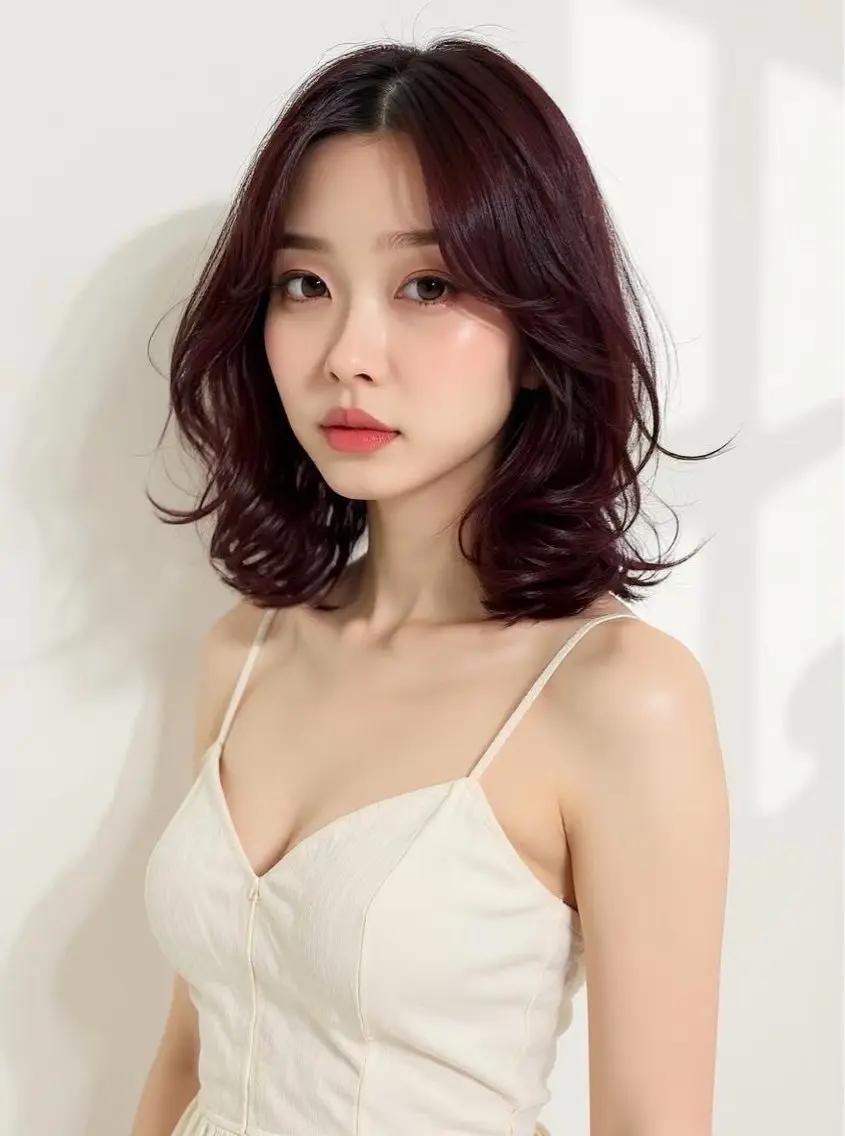 ミディアム ヘアカラー トリートメント 佐倉七彩/ 上品艶カラー/渋谷のヘアスタイル