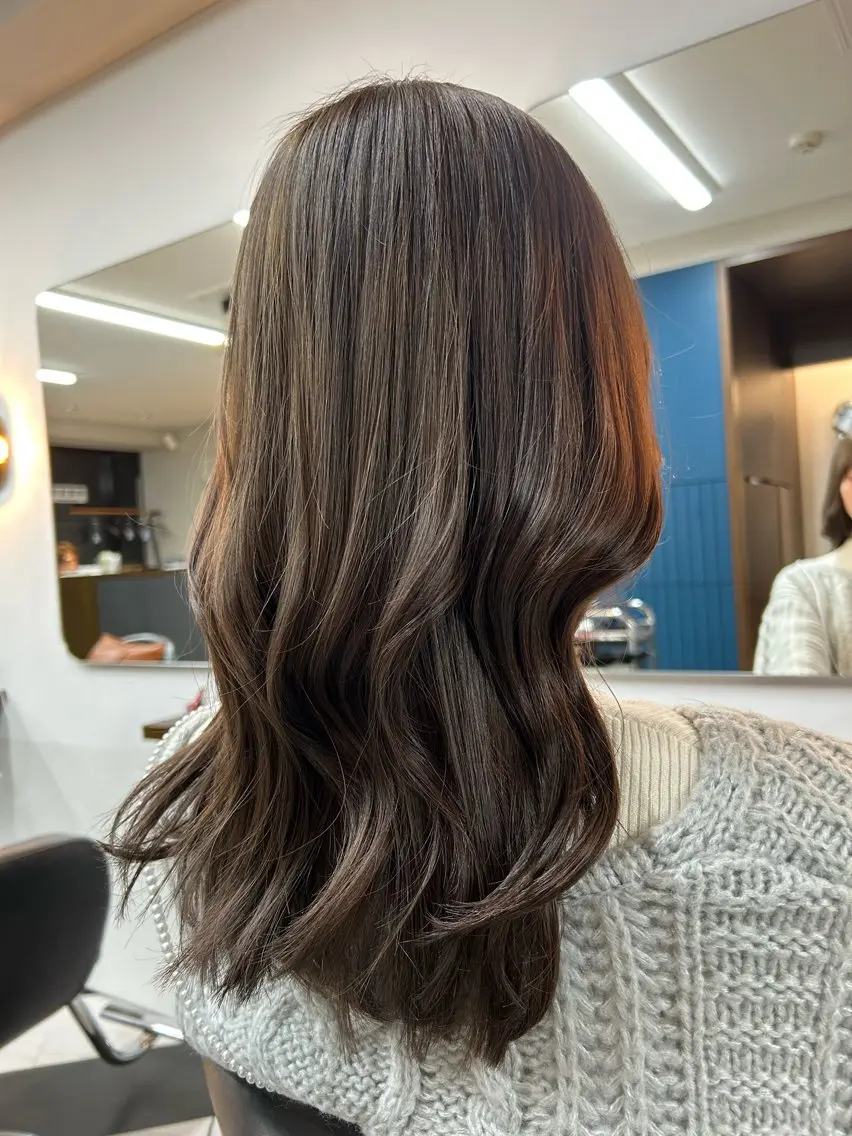 ミディアム カラー 髪質改善 縮毛矯正 トリートメント ヘアカラー トリートメント 圧倒的髪質改善 ✂︎飯島悠介のヘアスタイル