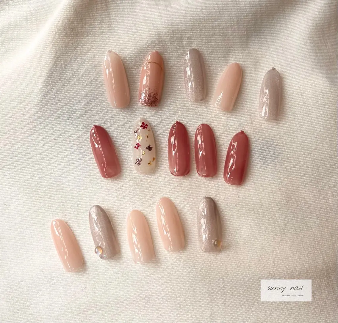 ネイル マグネットネイル ミラーネイル シンプルネイル sunny nailのネイルデザイン