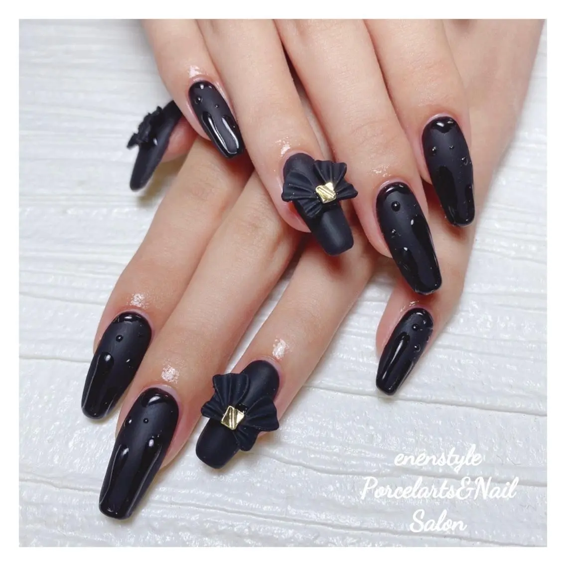 ミディアム ネイル 🐾enen style 🐾のネイルデザイン