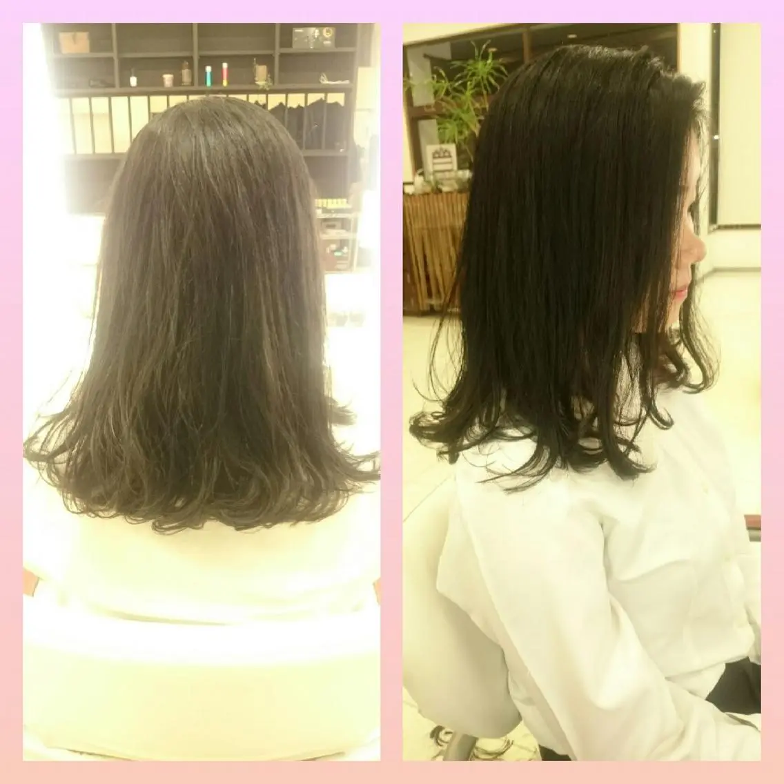 セミロング キンジョウ エナミのヘアスタイル
