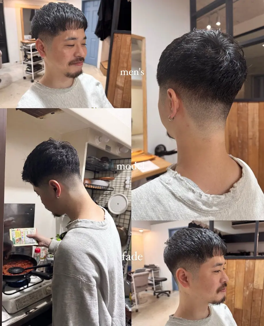 メンズ カット ｓａｋｉ｜大名 パーマ｜ハイトーンのヘアスタイル