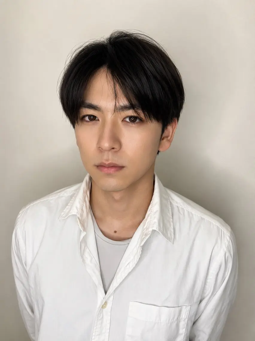 ミディアム パーマ カット ヘッドスパ ヘアセット Hiroshi ヒロシのヘアスタイル