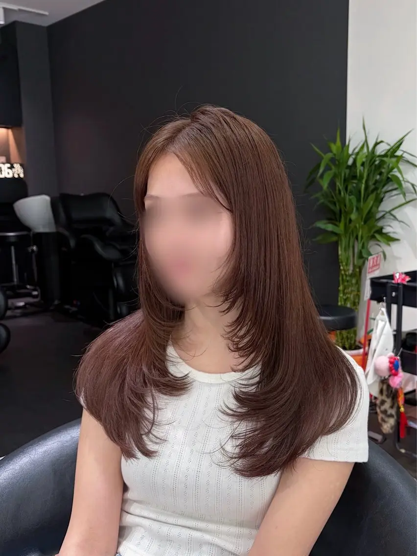 ロング カラー カット ヘアカラー limitみづき🌙 レイヤーカットのヘアスタイル