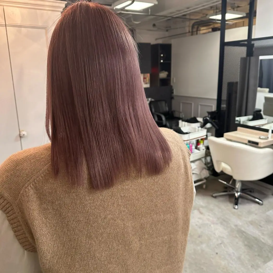 ミディアム カラー 髪質改善 ヘアカラー トリートメント 【渋谷で人気】艶髪× 髪質改善/ツヤカラーのヘアスタイル