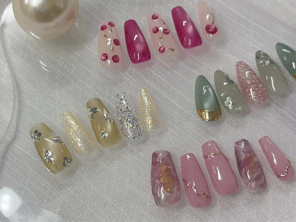 ネイル 春ネイル ハンドネイル Nail Room Kislap.のネイルデザイン