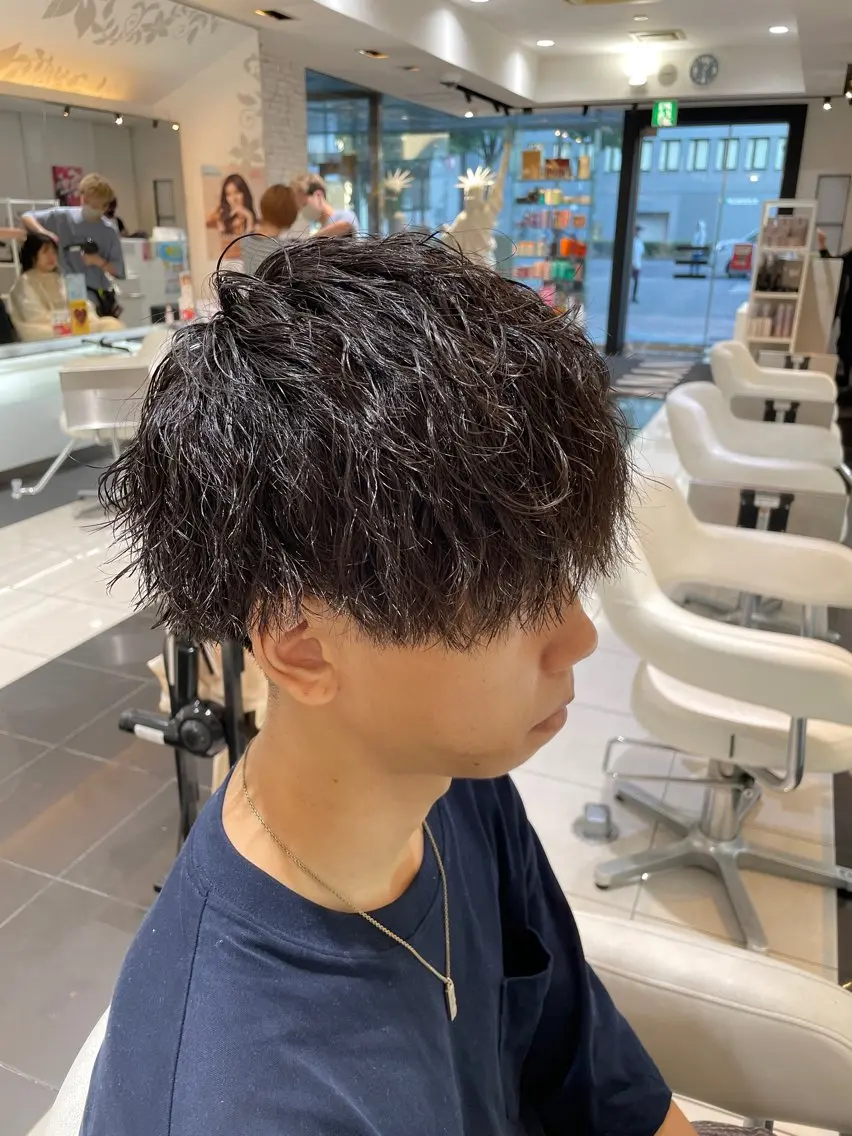 🎊カット+特殊パーマ+トリートメント⚡️［姫路/メンズカット/ミニモ学割/スパイラル/ツイスパ］の写真