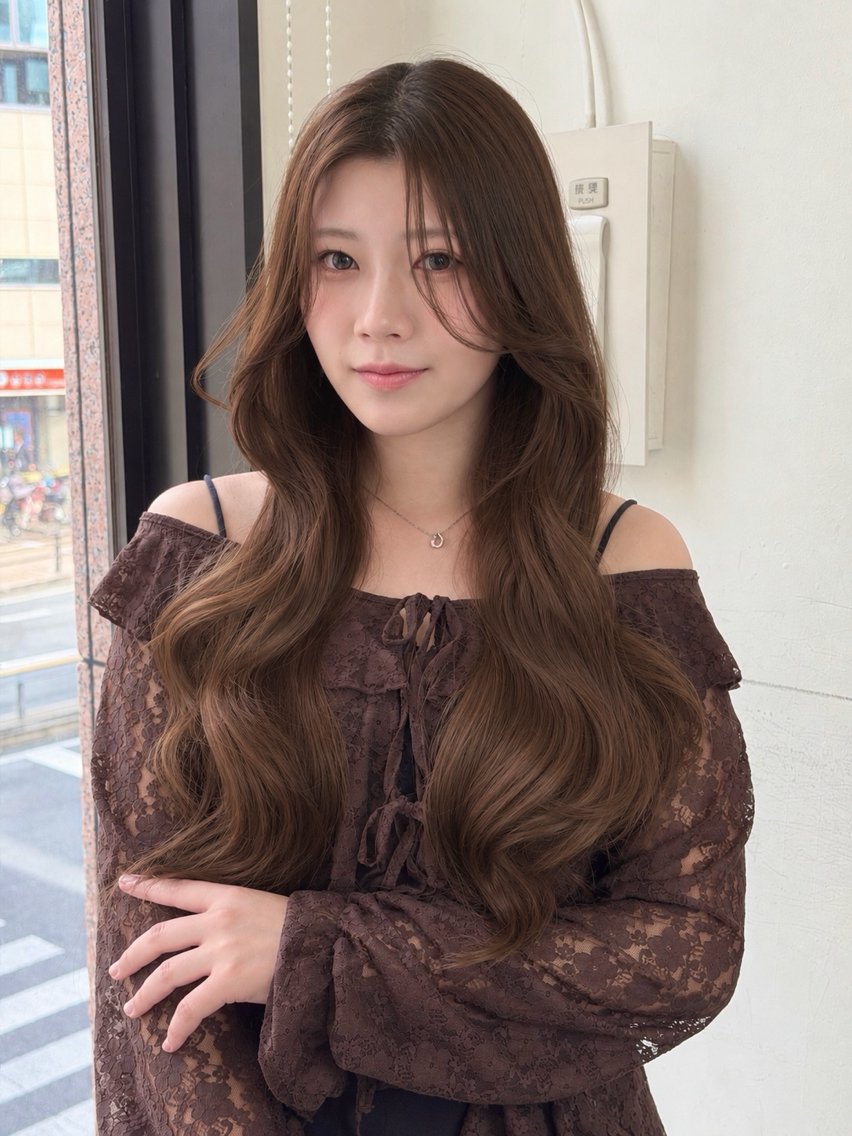 ロング カット ヘアカラー wil西宮レイヤー 西村徹のヘアスタイル