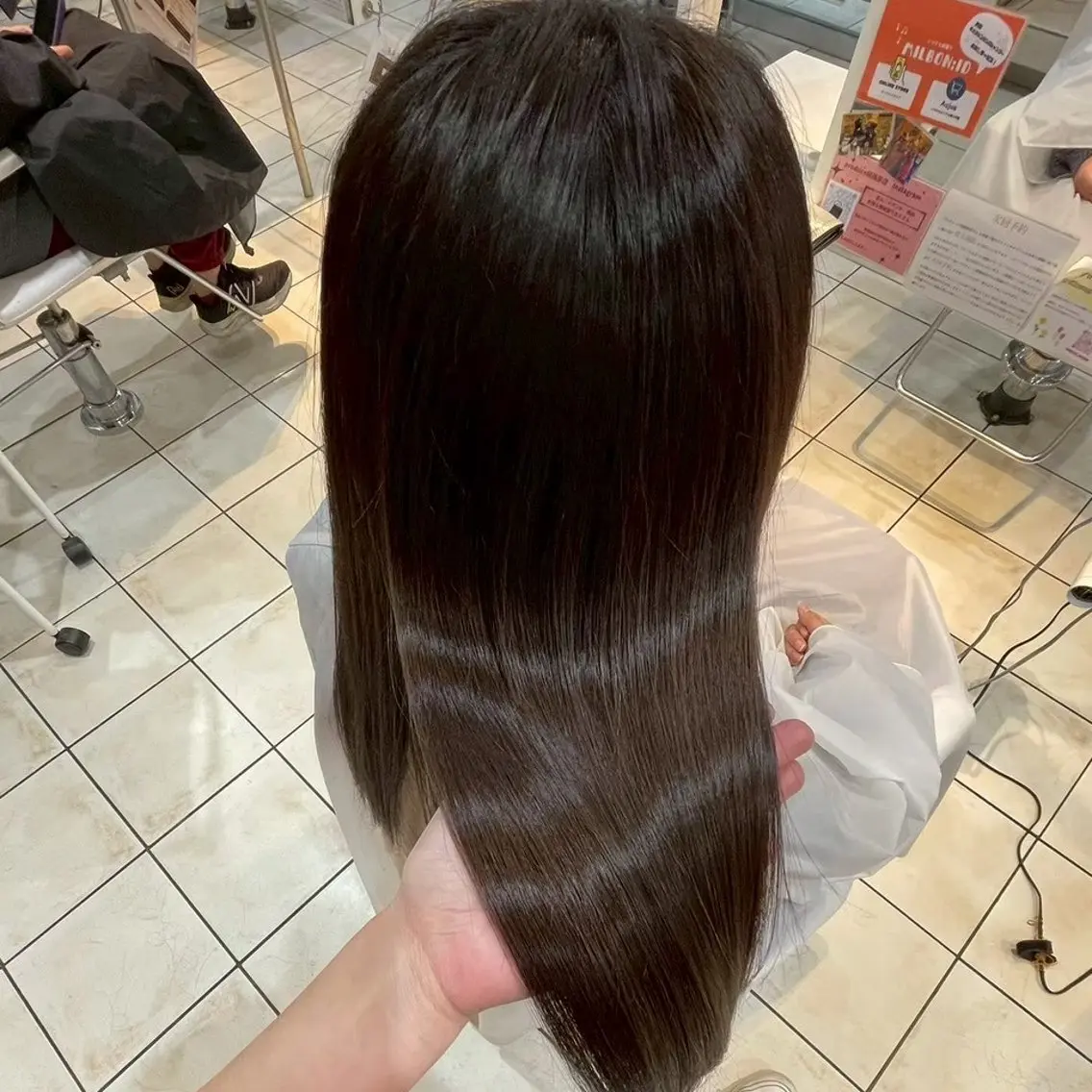 ロング カラー 縮毛矯正/ワンカラー モデル募集🫧田村のヘアスタイル