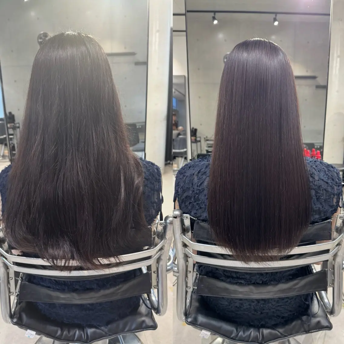 ロング カラー パーマ ヘアアレンジ 縮毛矯正 トリートメント 透明感カラー✂︎ /縮毛矯正/YUKAのヘアスタイル