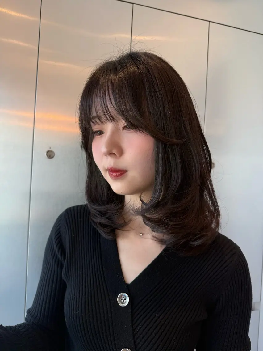 セミロング カラー レイヤーカット カット 髪質改善／艶髪 ❥❥Natsukiのヘアスタイル