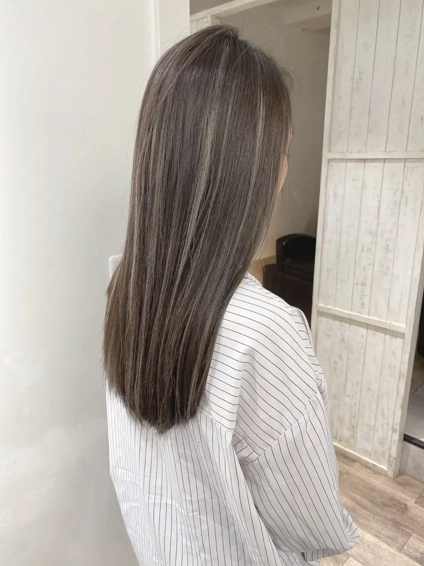 ロング カラー ヘアカラー トリートメント ハイライト⭐️上野 高広のヘアスタイル