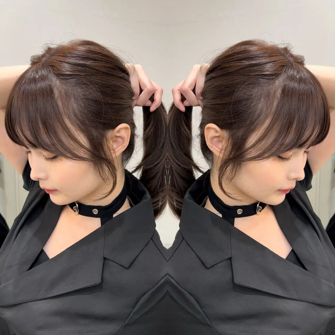 セミロング 髪質改善 縮毛矯正 トリートメント カット ヘアカラー トリートメント 🫧髪質改善 講師🫧🍎幹細胞のヘアスタイル