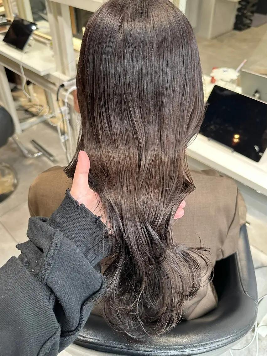 ロング カラー カット ヘアカラー トリートメント 透明感カラー/ボブ /佐藤伶のヘアスタイル