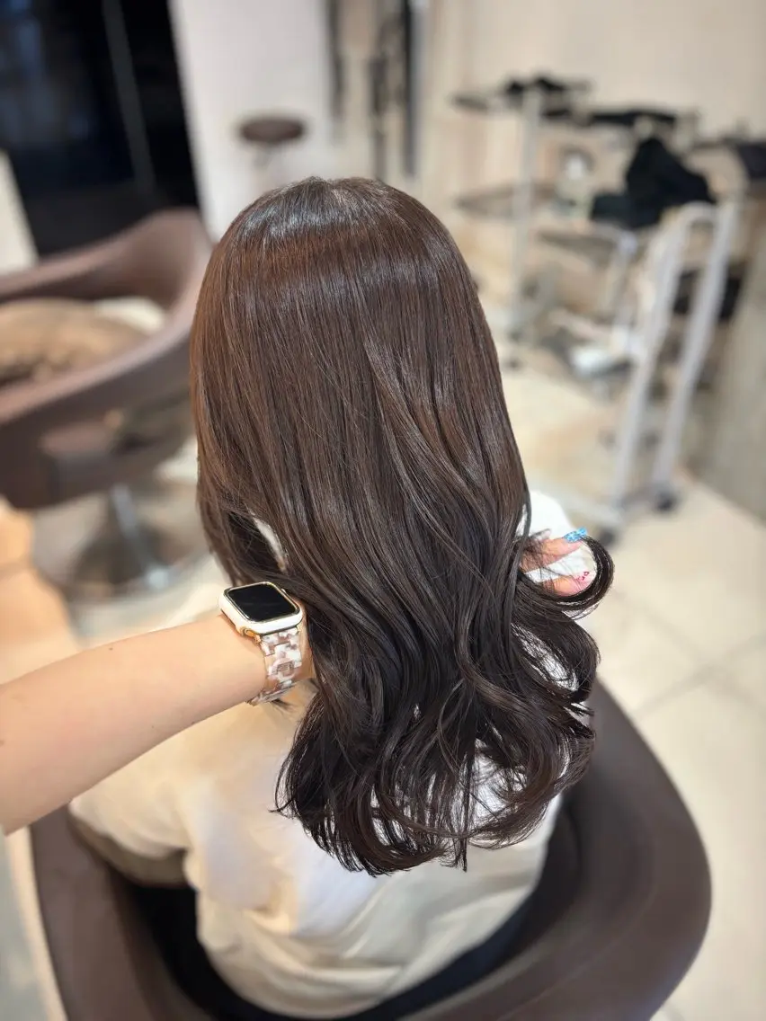 【ツヤツヤ頭皮リフレッシュ💫】🍒カット➕カラー➕高保湿2STEPトリートメント➕10minSPA🍒の写真