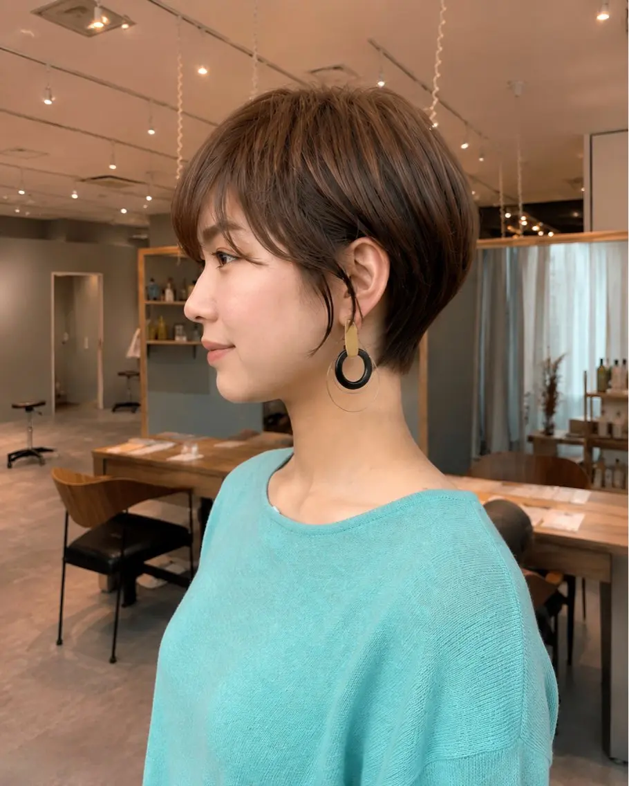 ショート 久保 佳乃のヘアスタイル