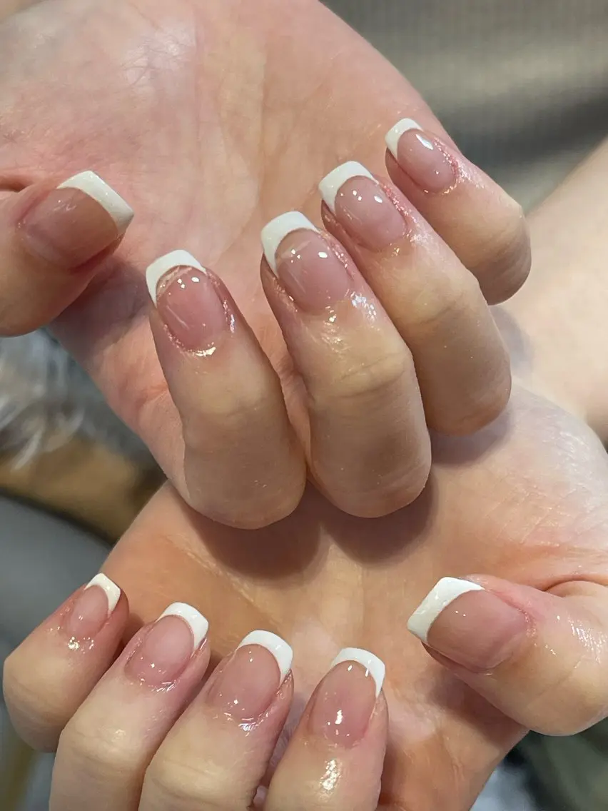 ネイル フレンチネイル スクエアネイル i. ayakaのネイルデザイン