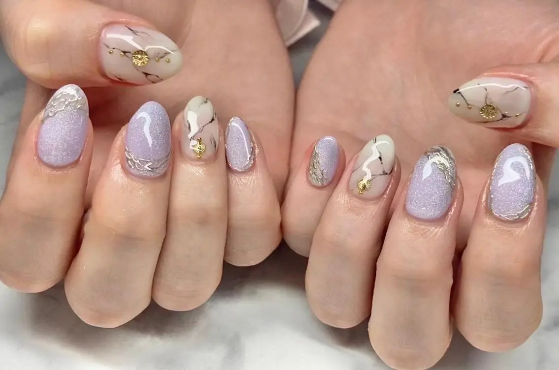 ネイル 長さ出し ジェルネイル 韓国ネイル マグネットネイル ミラーネイル ハンドネイル Nail&eye Belire 新宿のネイルデザイン