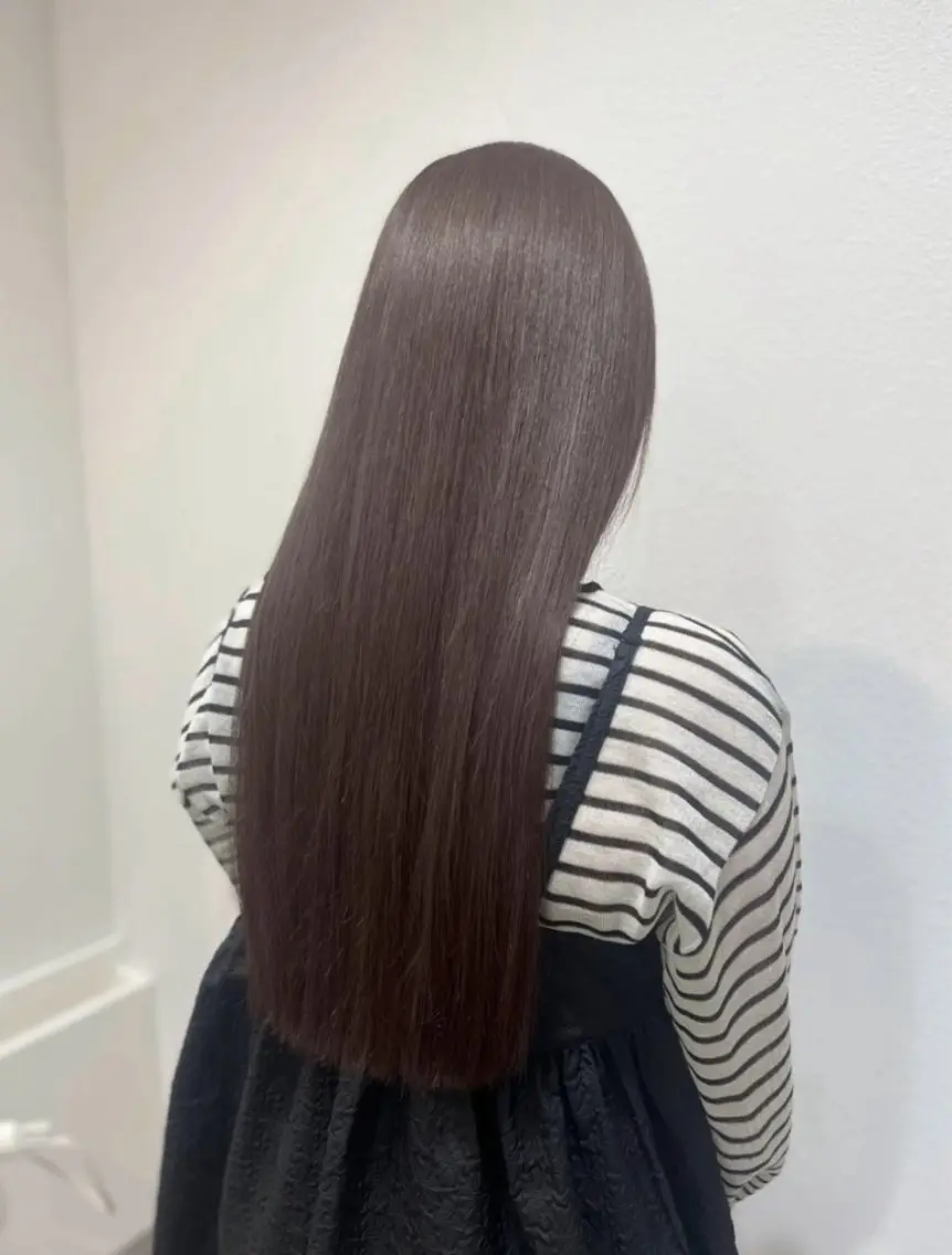 ロング カラー トリートメント カット ヘアカラー トリートメント 透明感カラー／ 艶感カラー／RAMUのヘアスタイル