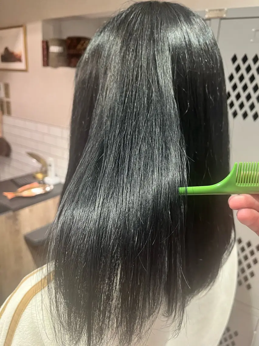 カラー ブルーカラー ブルーグレー ブルーグレージュ 透明感カラー グレージュ 田中 涼太のヘアスタイル