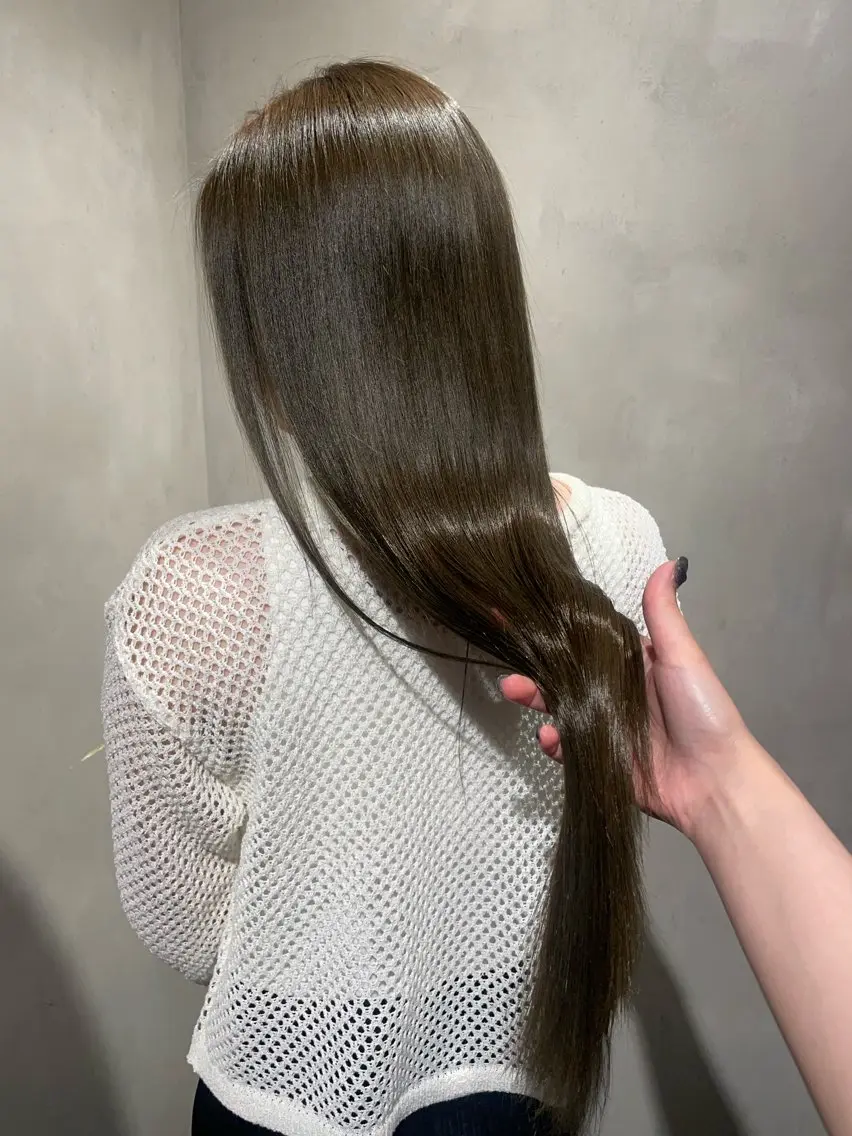 🤍【ブリーチなし】🤍カット＋リタッチカラーの写真