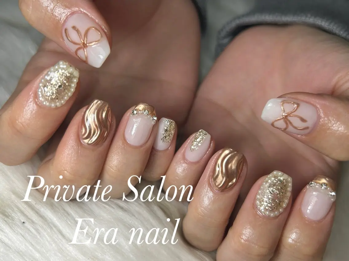 ネイル ミラーネイル ハンドネイル Era nailのネイルデザイン