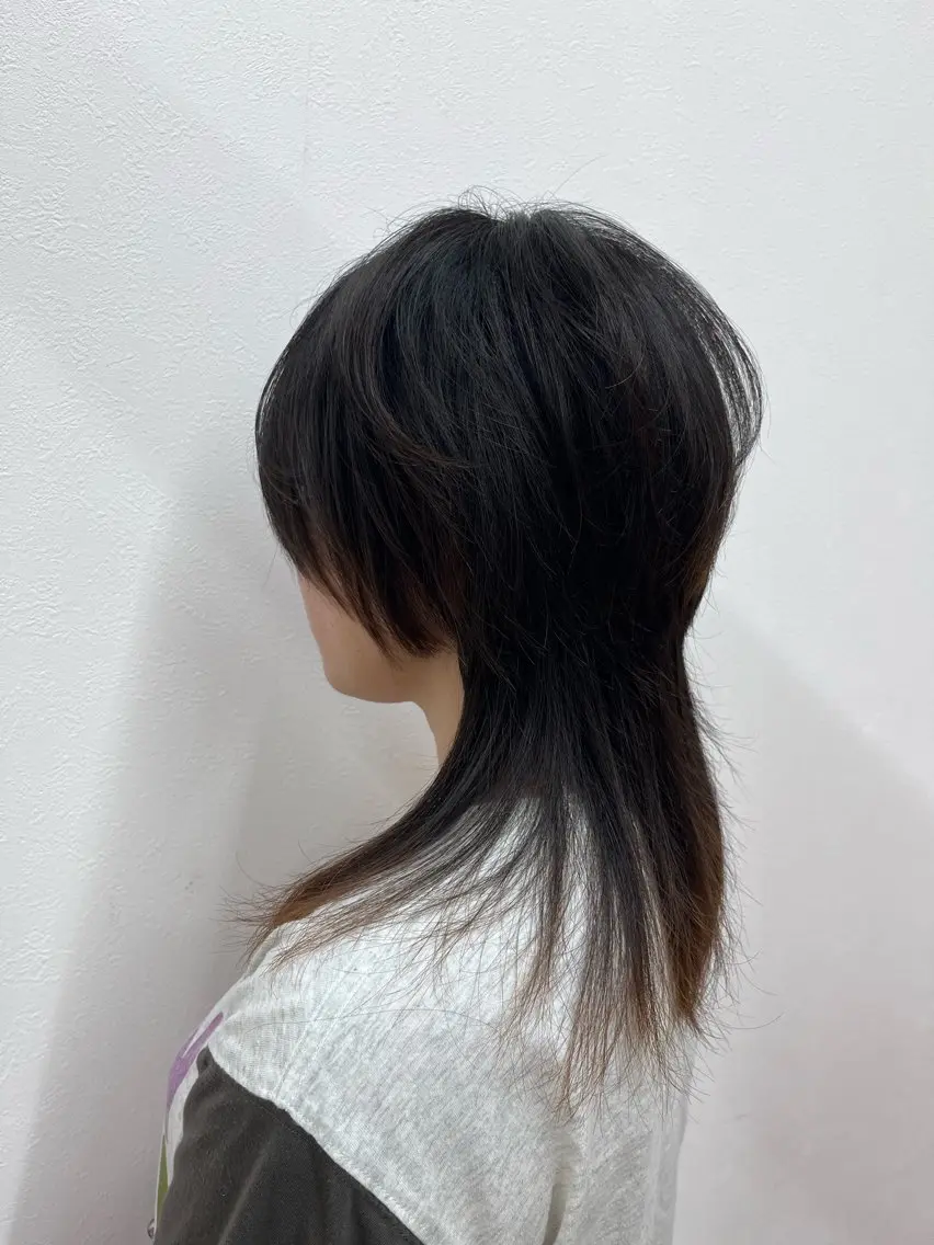 ミディアム ショートボブ ボブ 顔周りカット レイヤーカット ウルフカット 田尾 凌雅のヘアスタイル