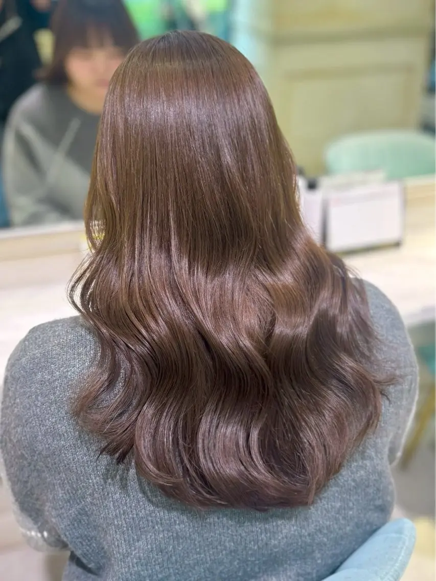 カラー ヘアカラー トリートメント 透明感ツヤカラー/ ゆうな💙のヘアスタイル