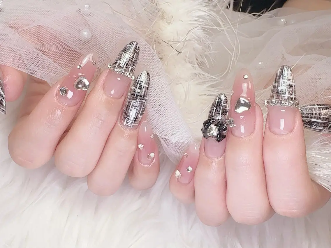 ネイル 成人式 長さ出し フットネイル フレンチネイル ジェルネイル nail salon Feerieのネイルデザイン