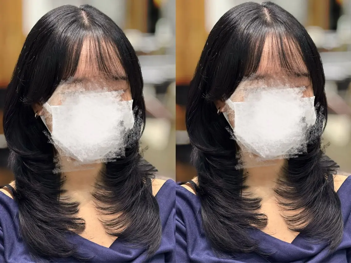 セミロング カット MIHO 🫧似合わせレイヤーのヘアスタイル