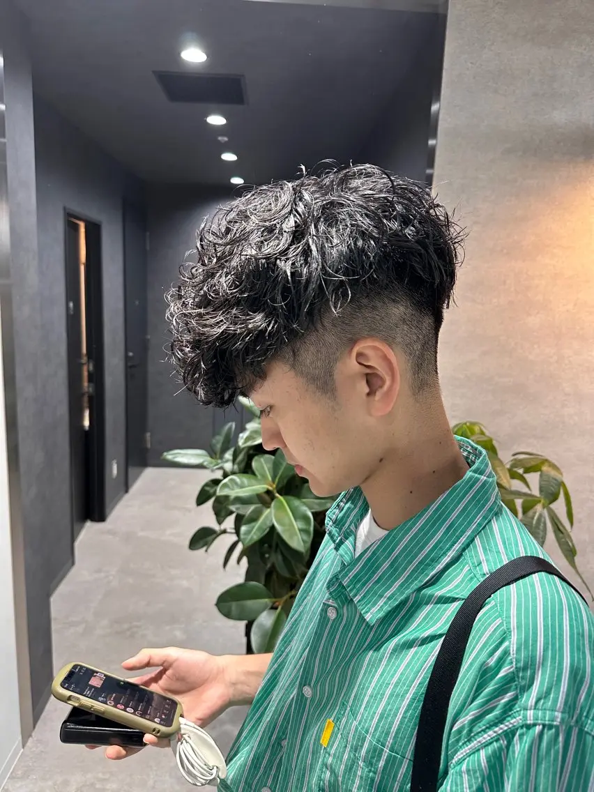 ショート パーマ メンズ 【メンズサロン】 BLUCK 横浜のヘアスタイル