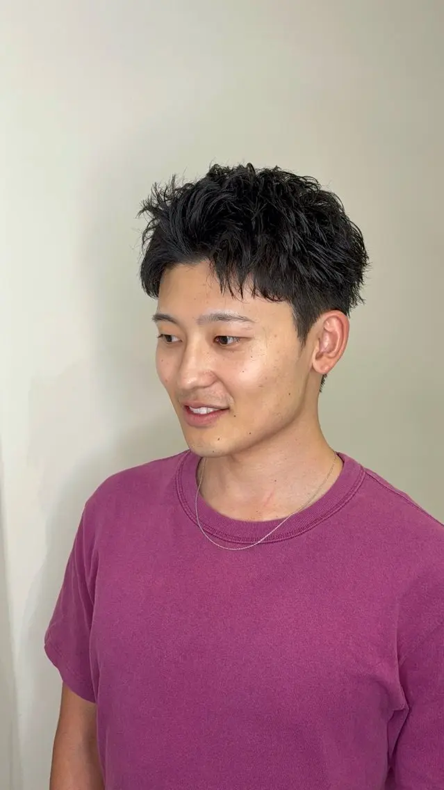 メンズ カット パーマ aDALil川越 😎AZUSAのヘアスタイル