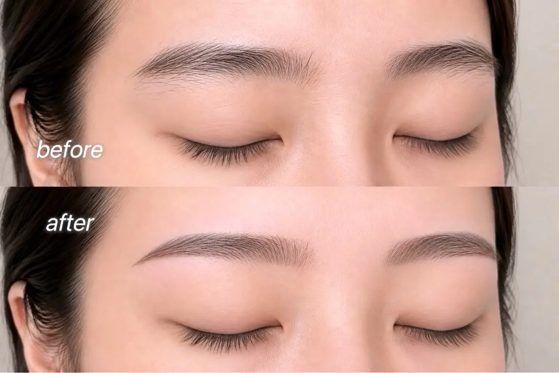 レディース眉毛ワックス✨️間引き、カット込みの写真