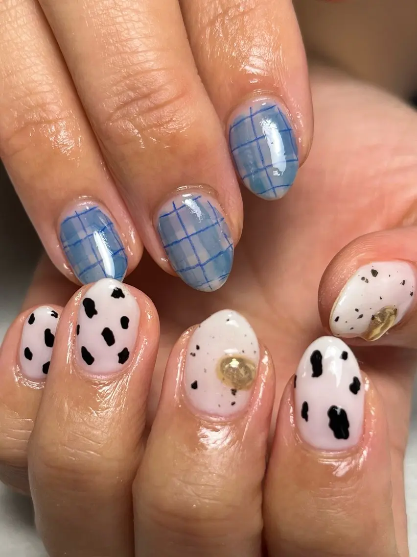 ネイル ハンドネイル tsumeya ゆるかわ手描きネイルのネイルデザイン