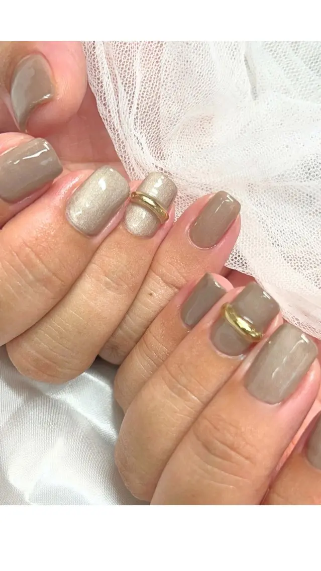ネイル シンプルネイル Nail salon Loaのネイルデザイン