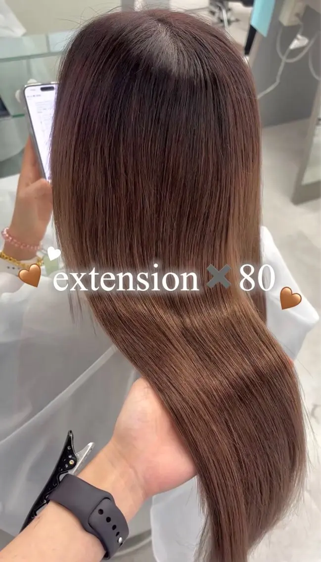エクステ🤎うる艶 カラー┆横浜みいなのヘアスタイル