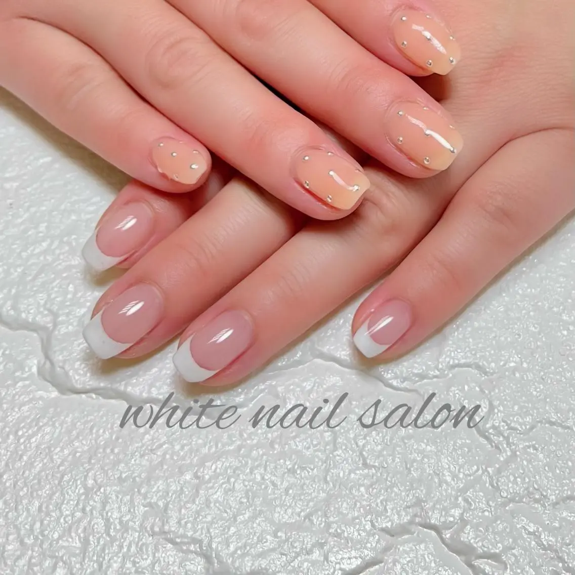 ネイル フットネイル ジェルネイル ハードジェル ラメ(グリッター) 持ち込み ハンドネイル white nail salonのネイルデザイン