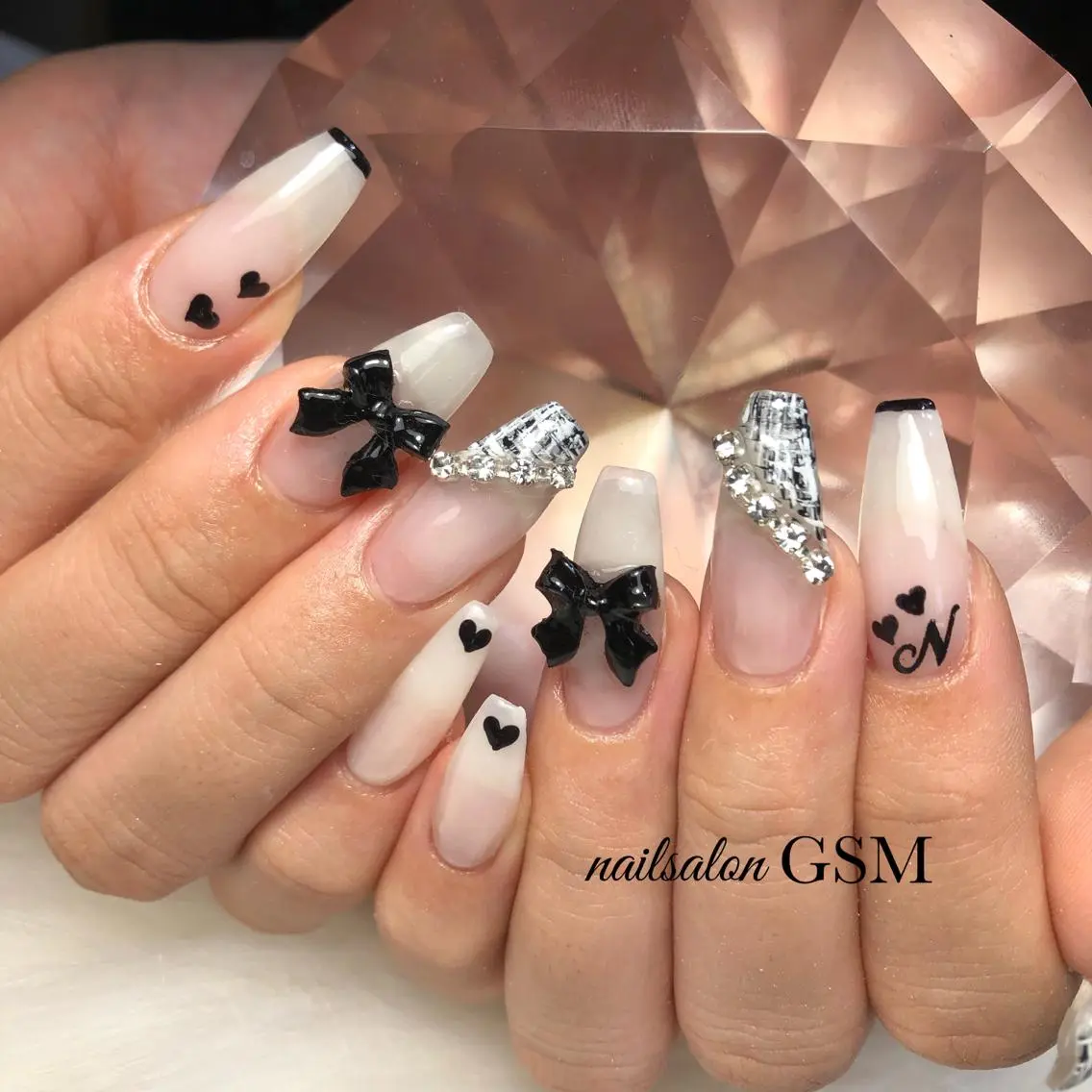 ネイル ツイードネイル ハンドネイル nail salon GSMのネイルデザイン